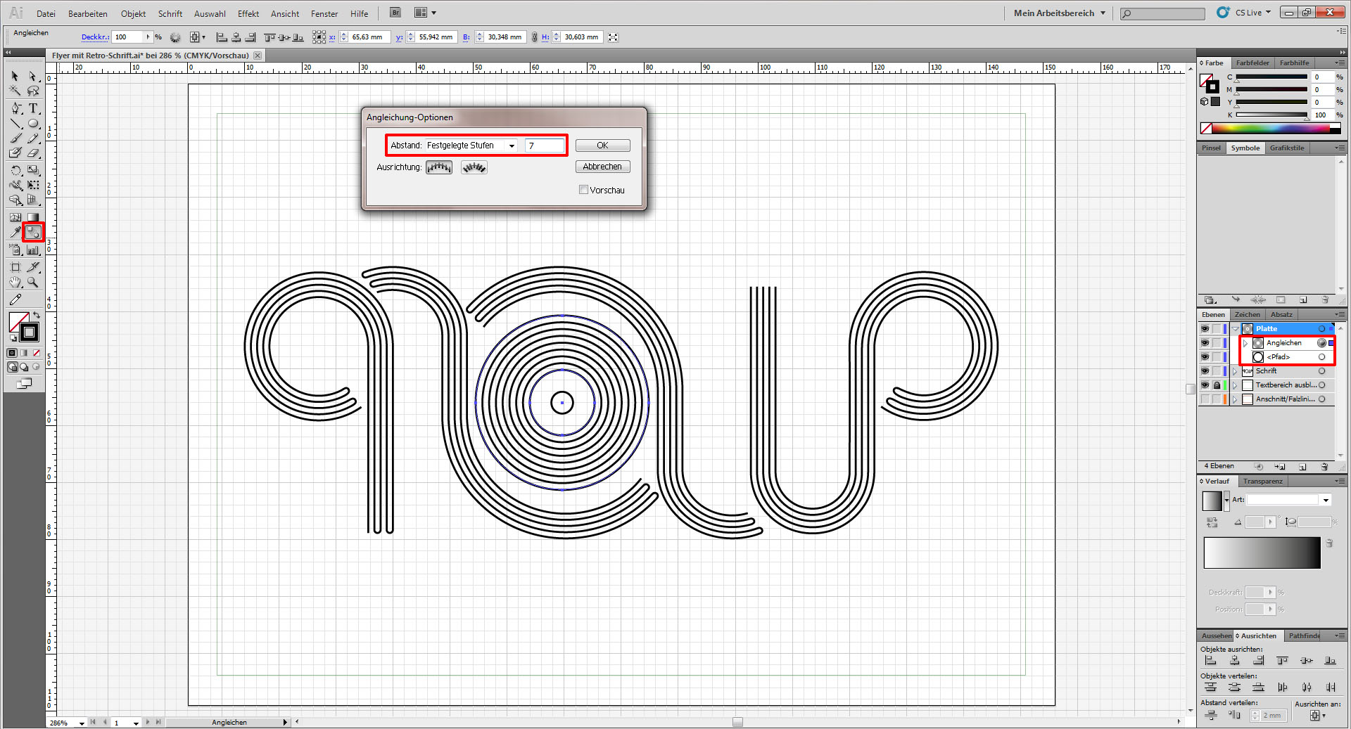 Freitagstutorial: Flyer mit individueller Retro Schrift (25)