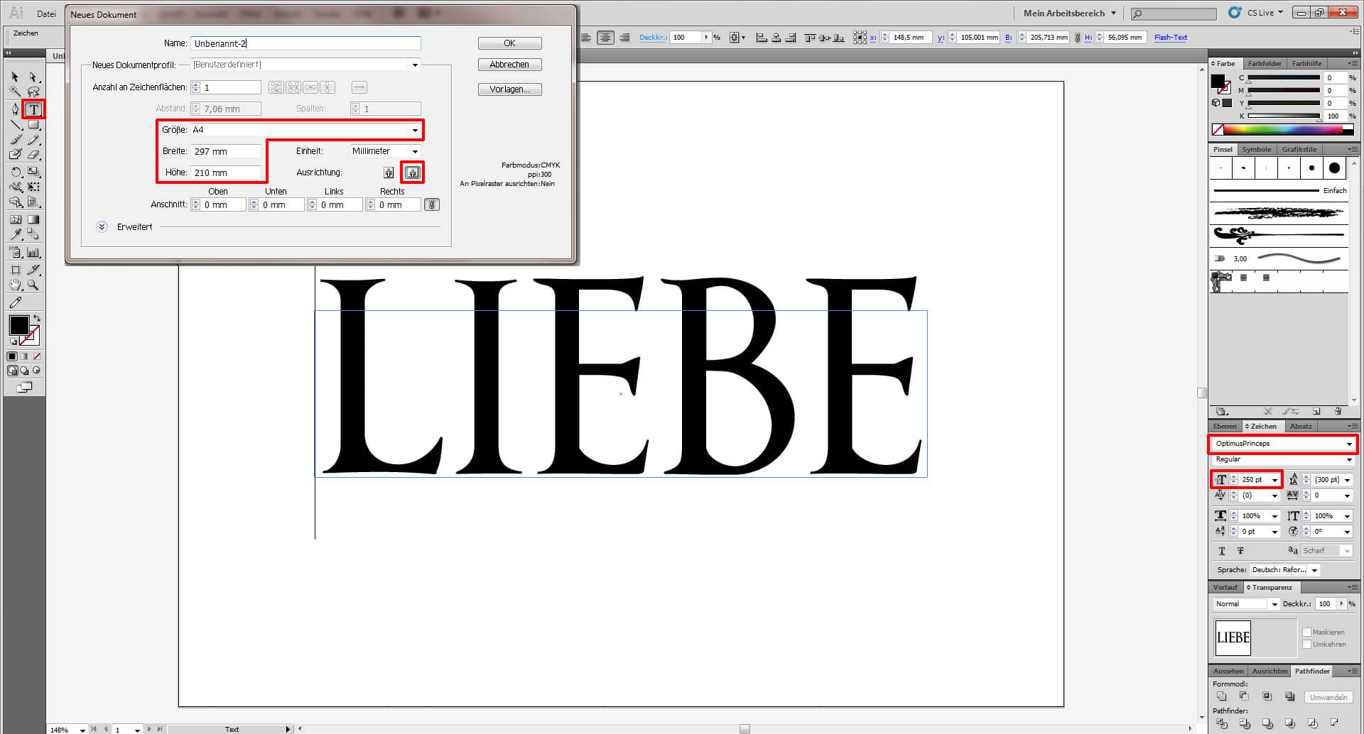 Liebes Poster tutorial 1
