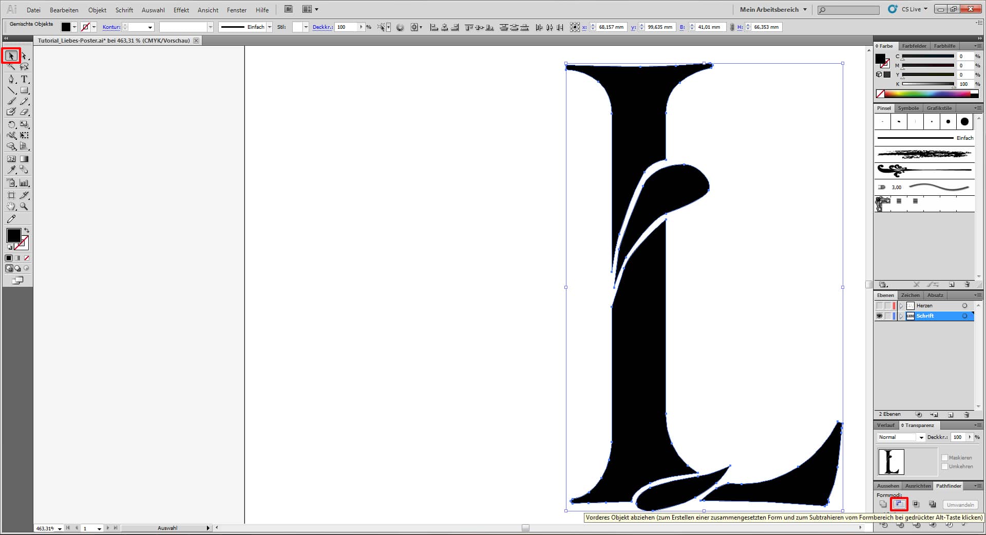 Liebes Poster tutorial 3