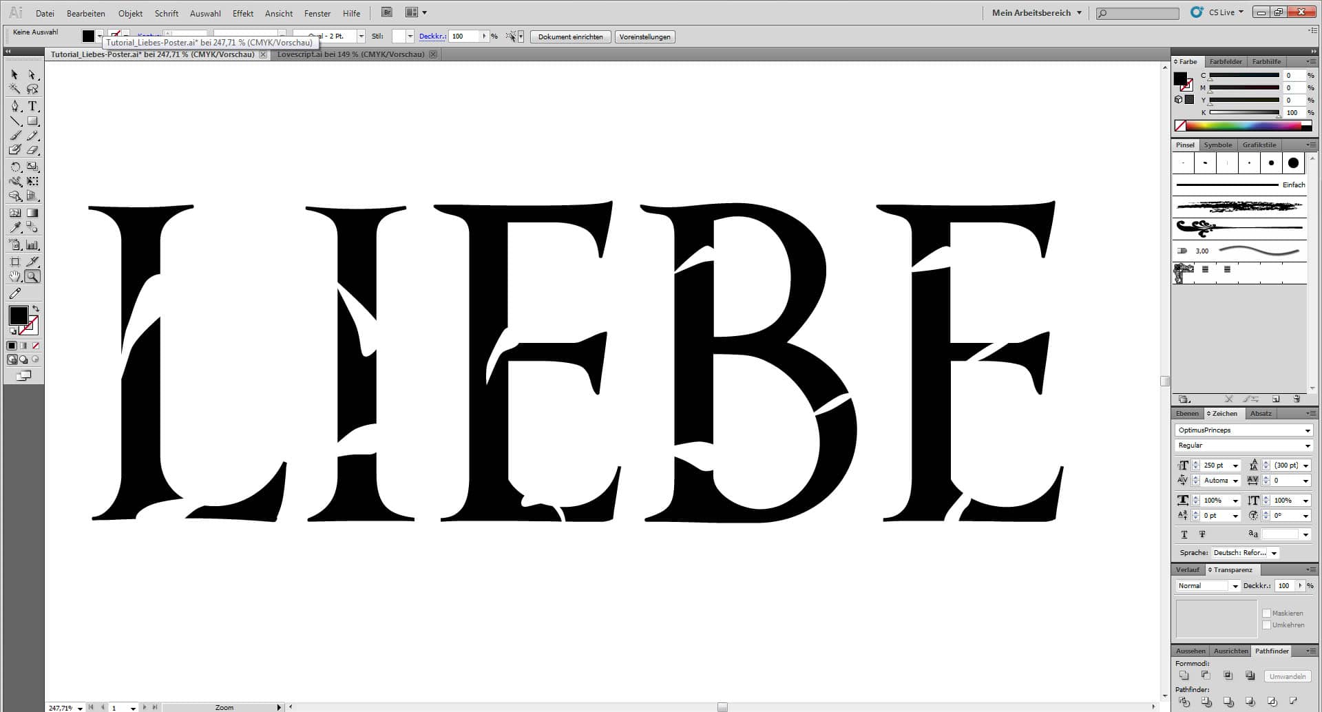 Liebes Poster tutorial 4