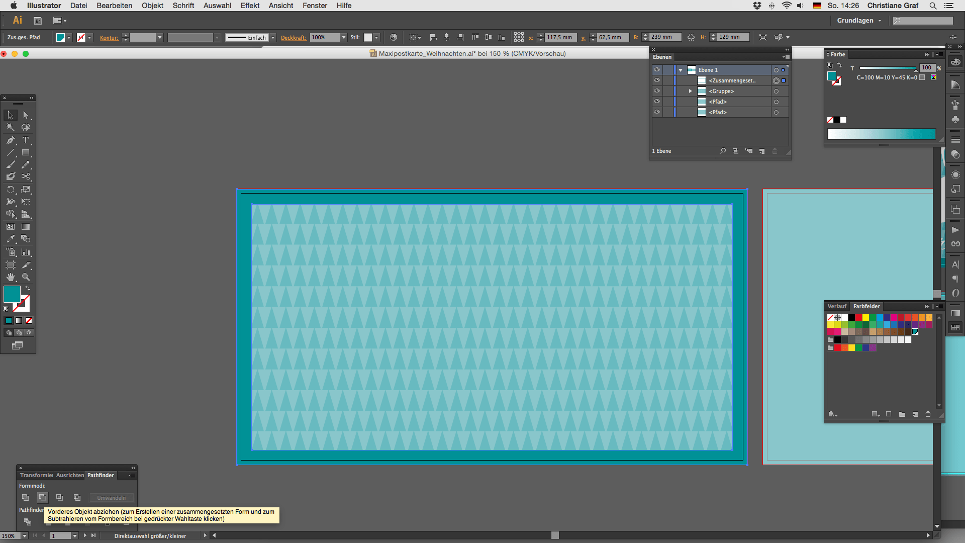 Maxikarte gestalten Rahmen Pathfinder