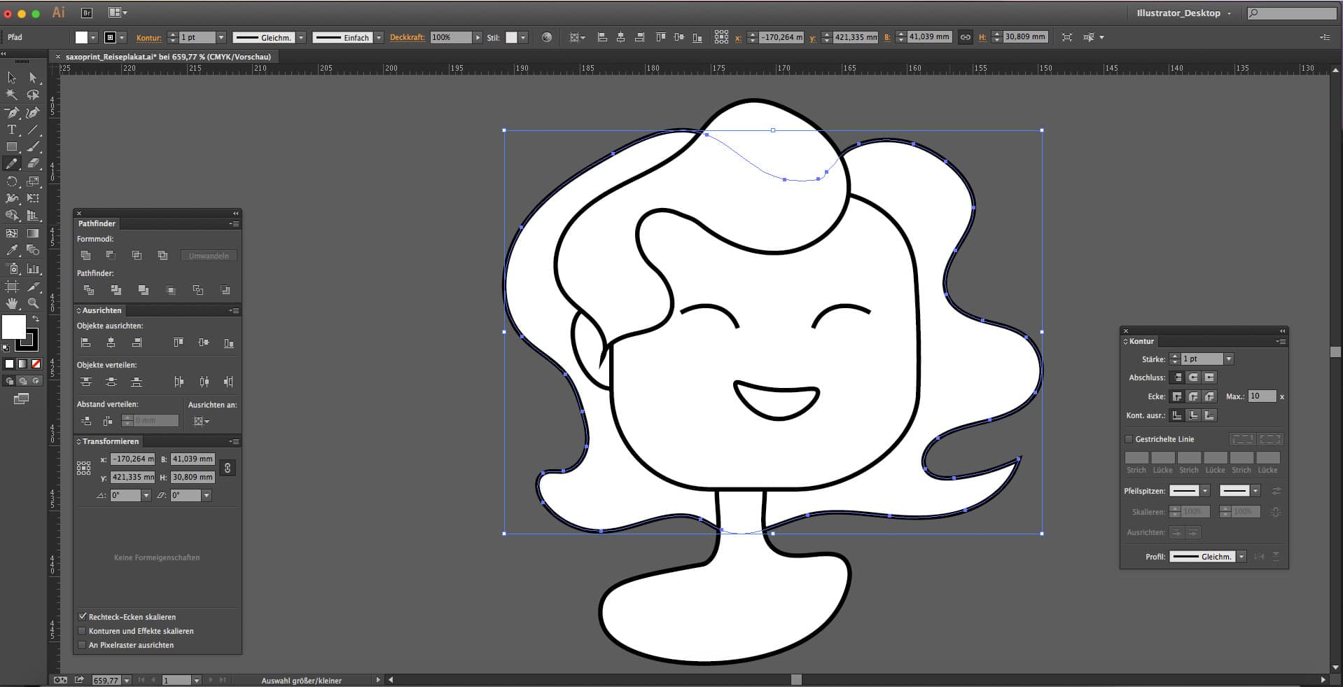 Tutorial Plakat für das Reisebüro Step5