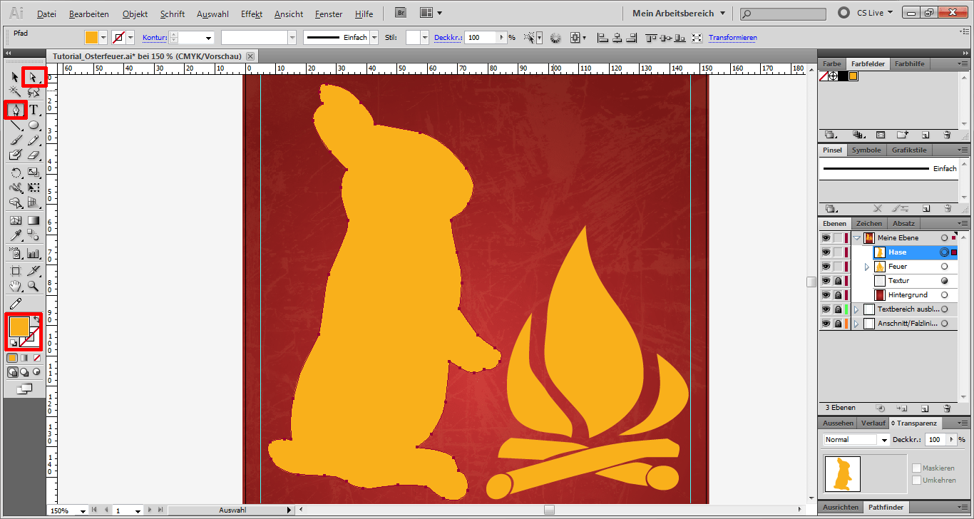 Tutorial Osterfeuer Plakat 7