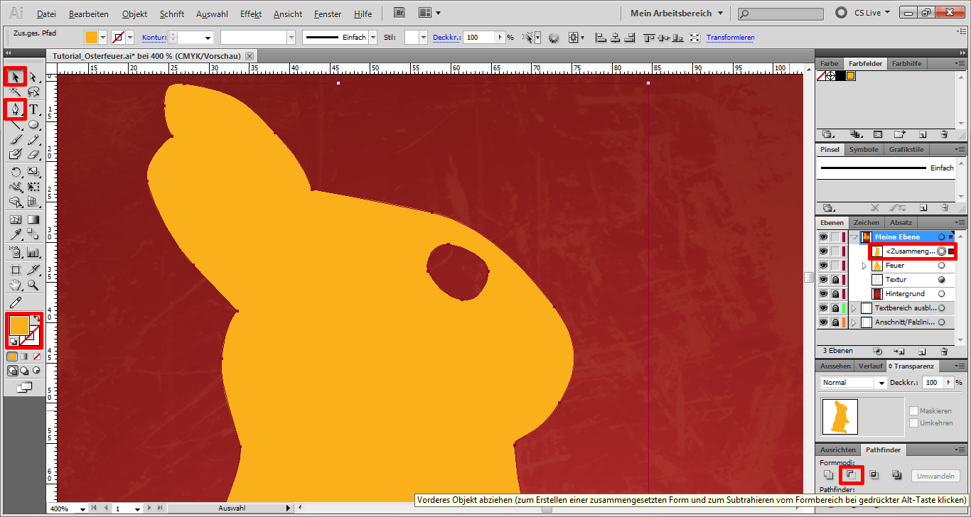 Tutorial Osterfeuer Plakat 8