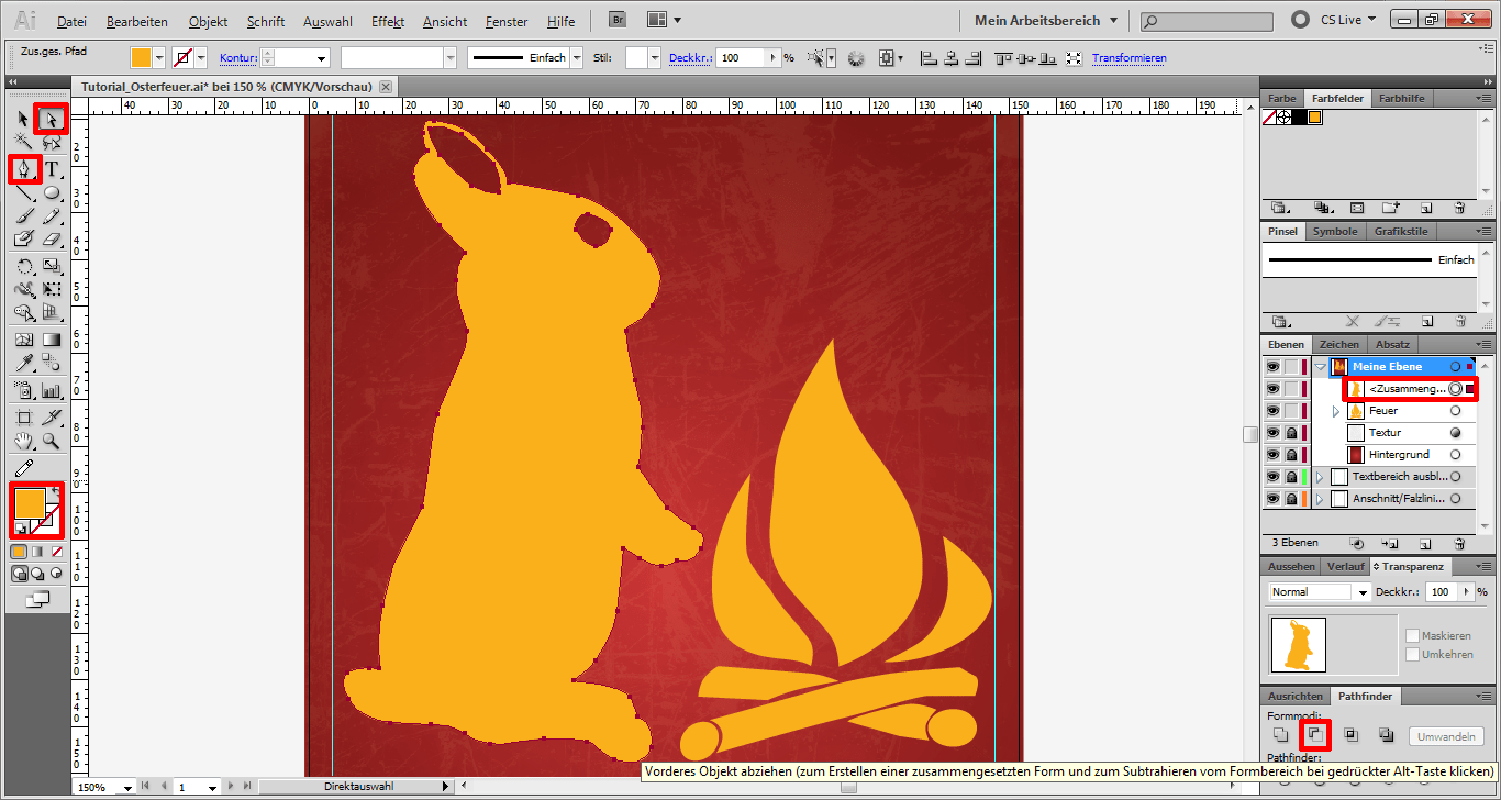 Tutorial Osterfeuer Plakat 9