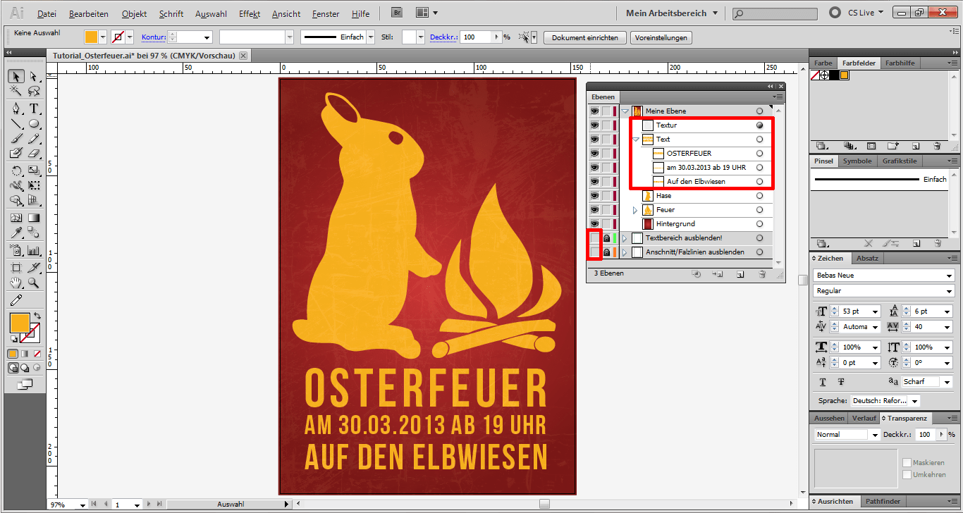 Tutorial Osterfeuer Plakat 12