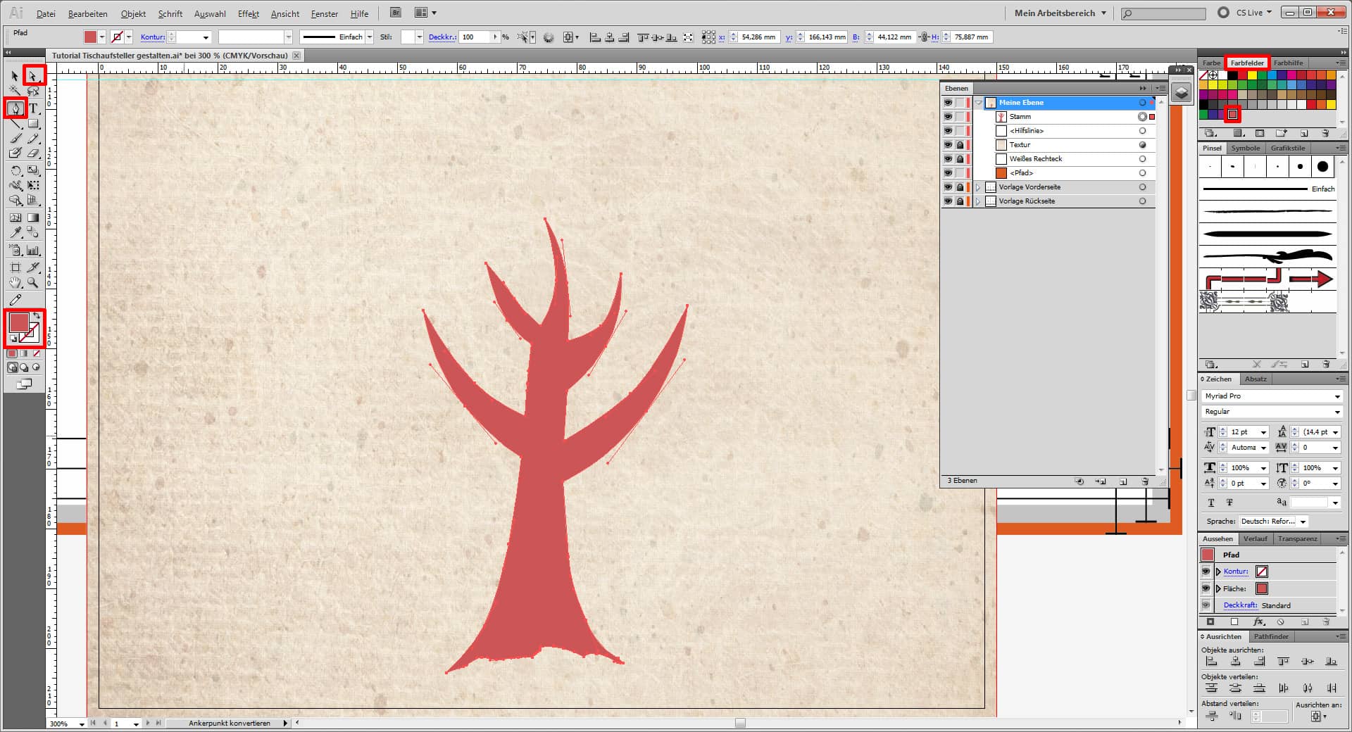 Tutorial Tischaufsteller gestalten 3