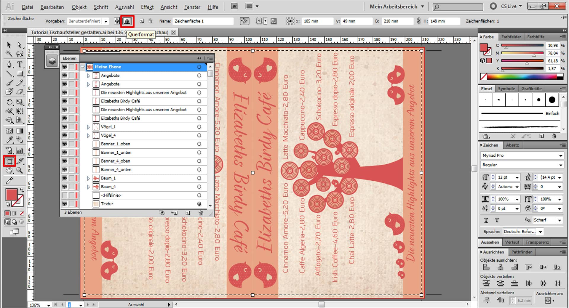 Tutorial Tischaufsteller gestalten 18