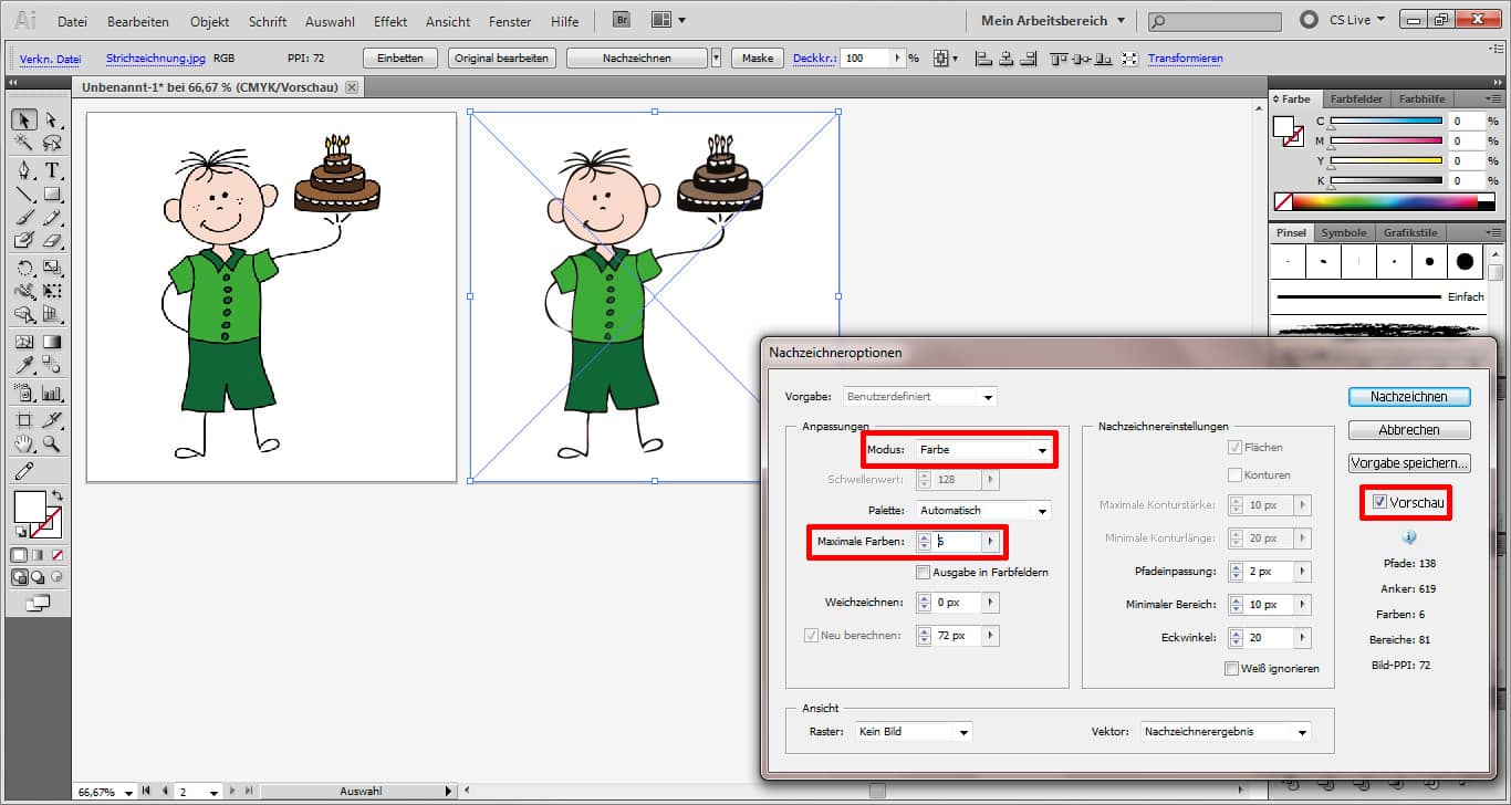 Tutorial: In Illustrator eine Vektorgrafik erstellen (4)