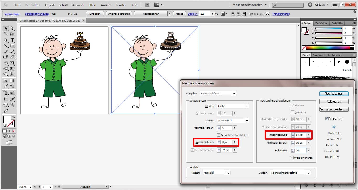 Tutorial: In Illustrator eine Vektorgrafik erstellen (5)