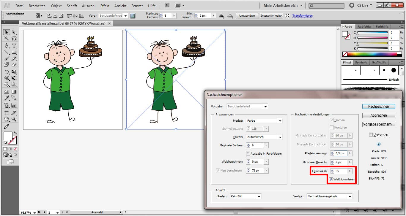 Tutorial: In Illustrator eine Vektorgrafik erstellen (7)
