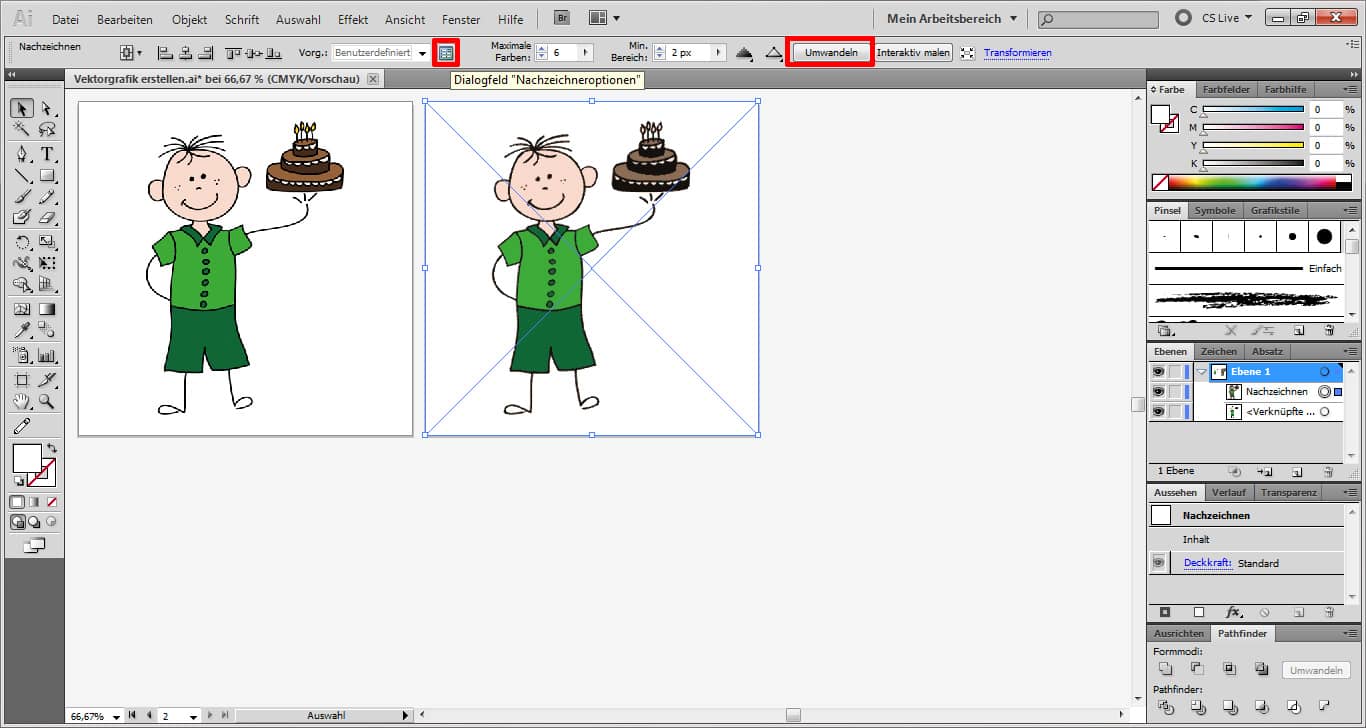 Tutorial: In Illustrator eine Vektorgrafik erstellen (8)