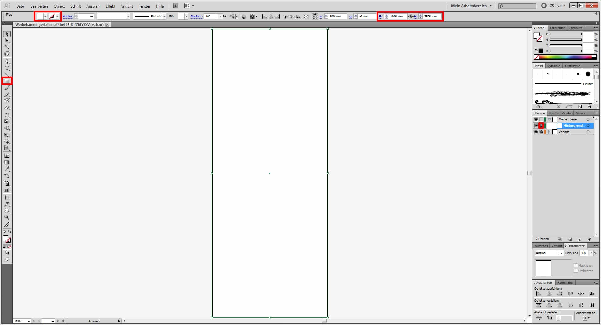 Werbebanner gestalten 01