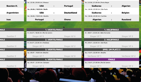 Spielplan WM