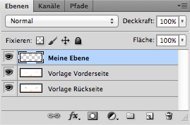 Grusskarte Vorlage ebenen step 2