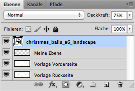 Grusskarte Vorlage Ebenen Deckkraft step 5