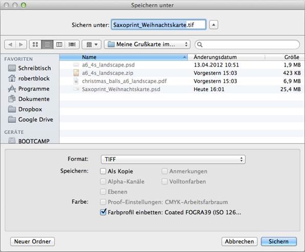 grusskarte vorlage speichern step 10