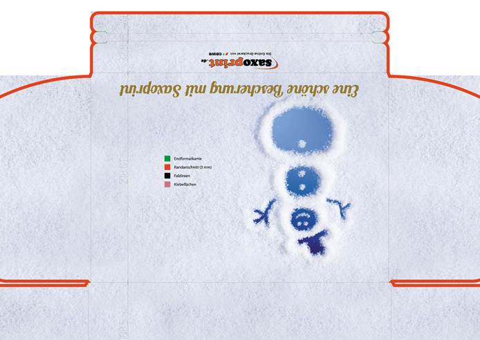 versandkarton vorlage spruch deckel step 6