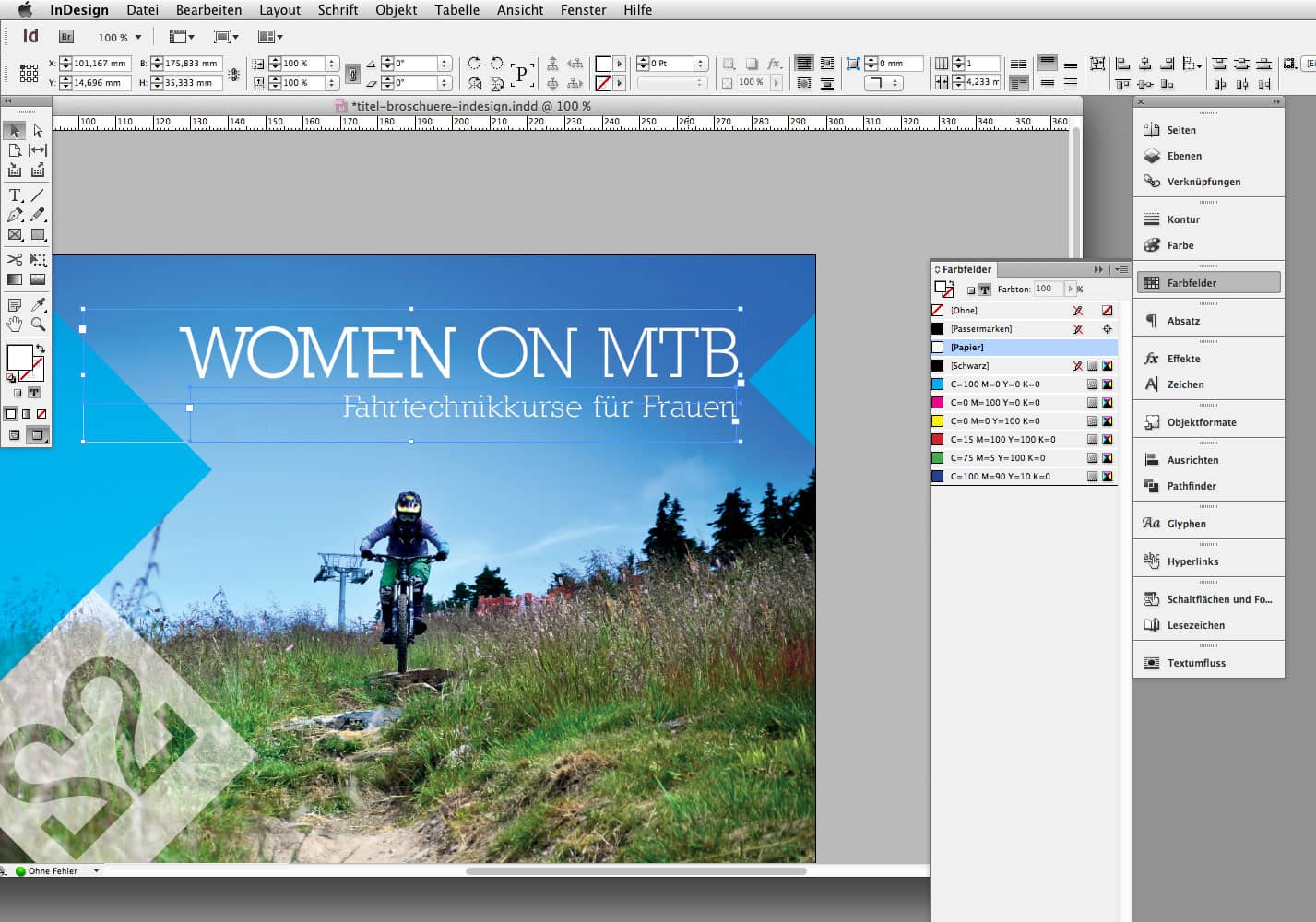 Titel Broschüre Indesign