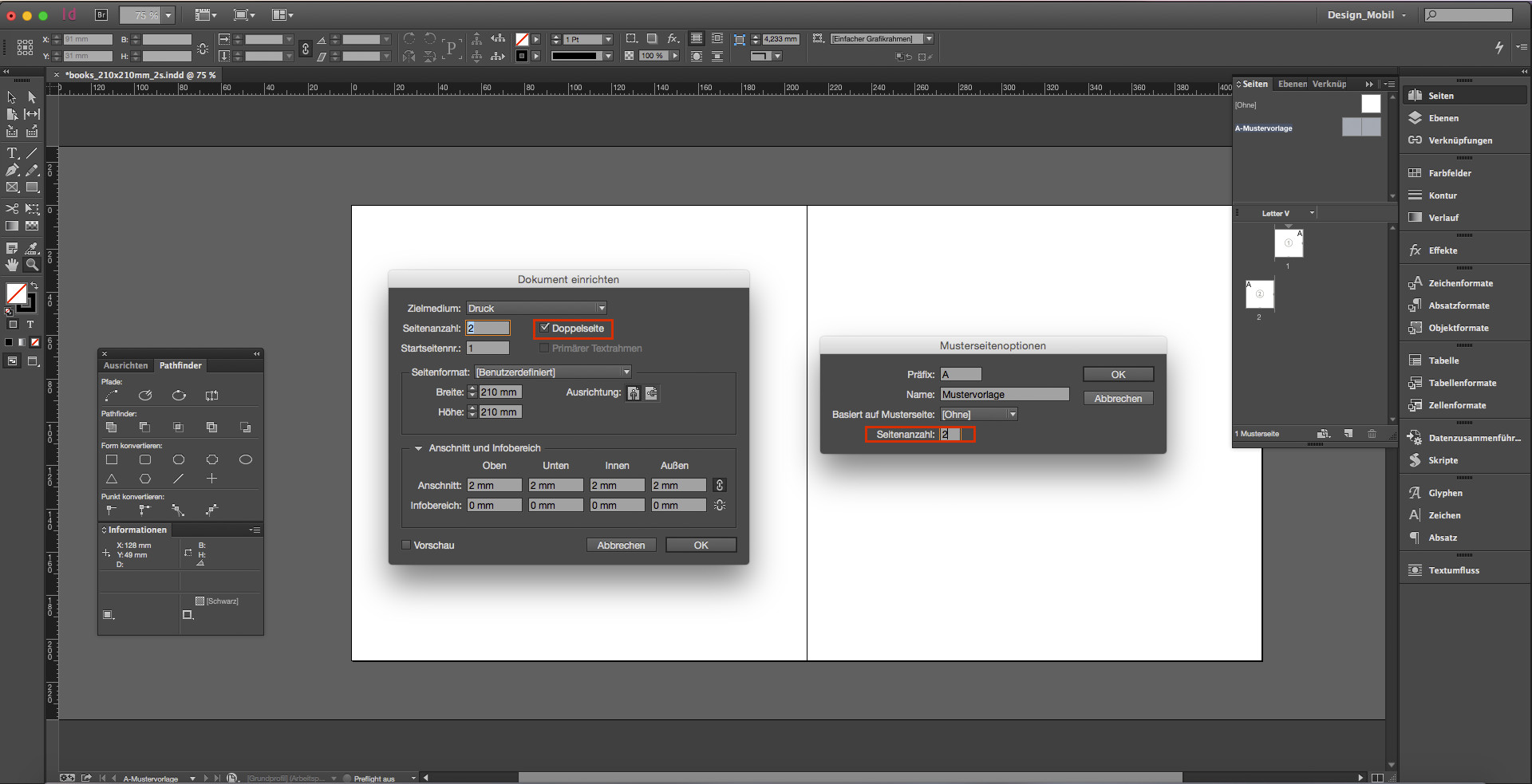 fotobuch indesign Druckvorlage anlegen