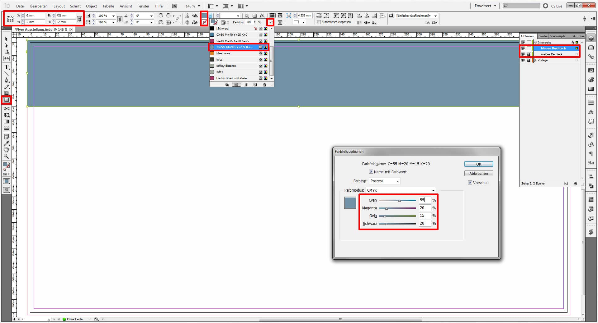 Flyer für eine Austellung 16