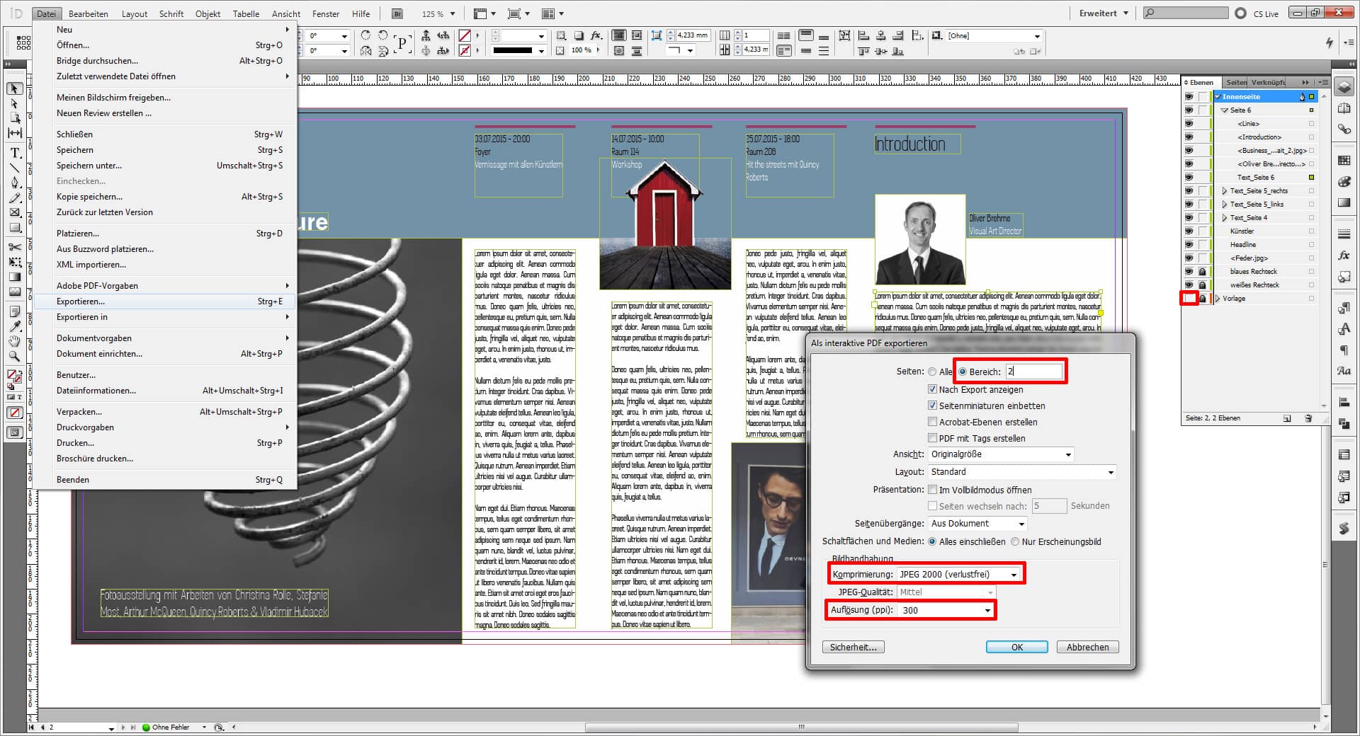 Flyer für eine Austellung 24