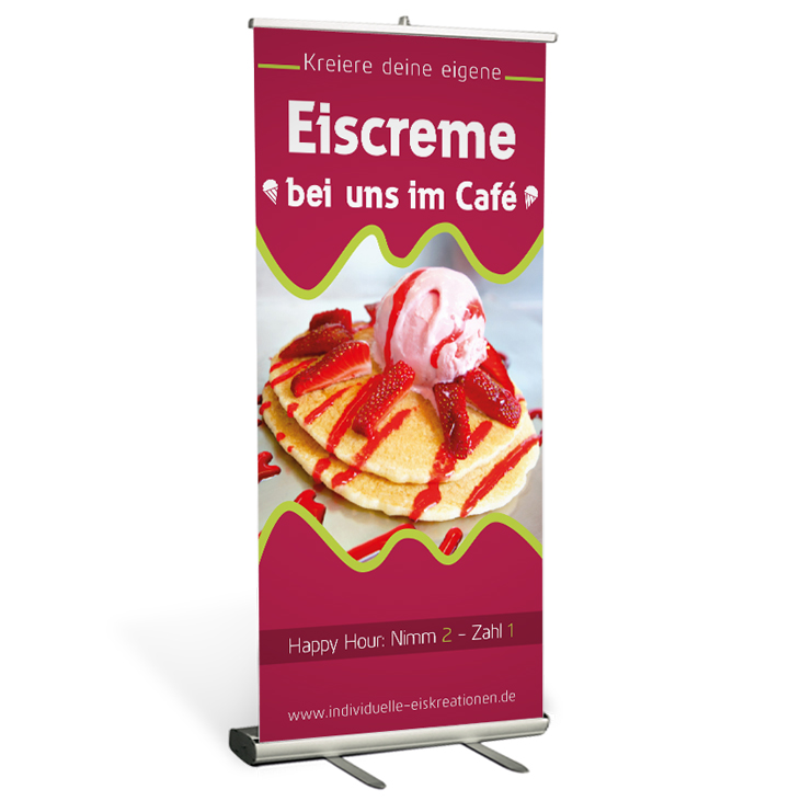 Roll Up Display gestalten fertig