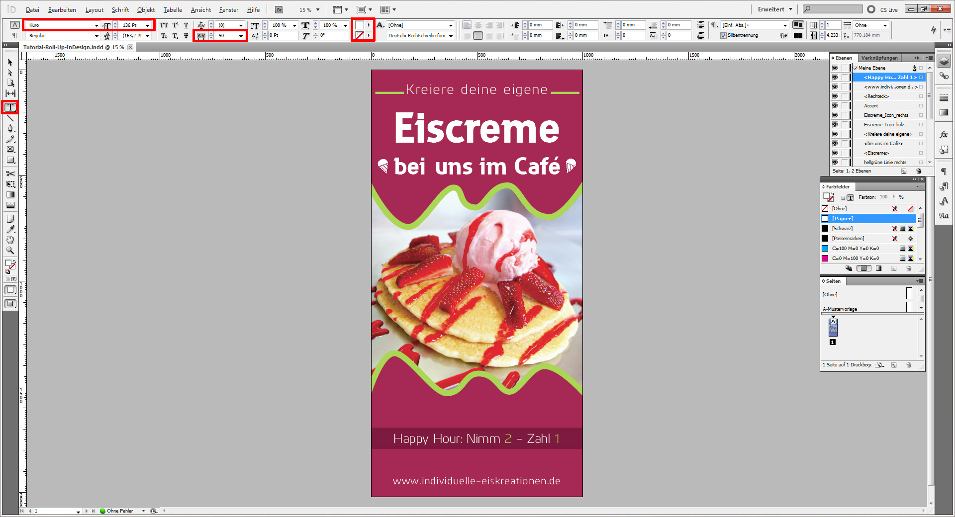 Tutorial Roll Up InDesign