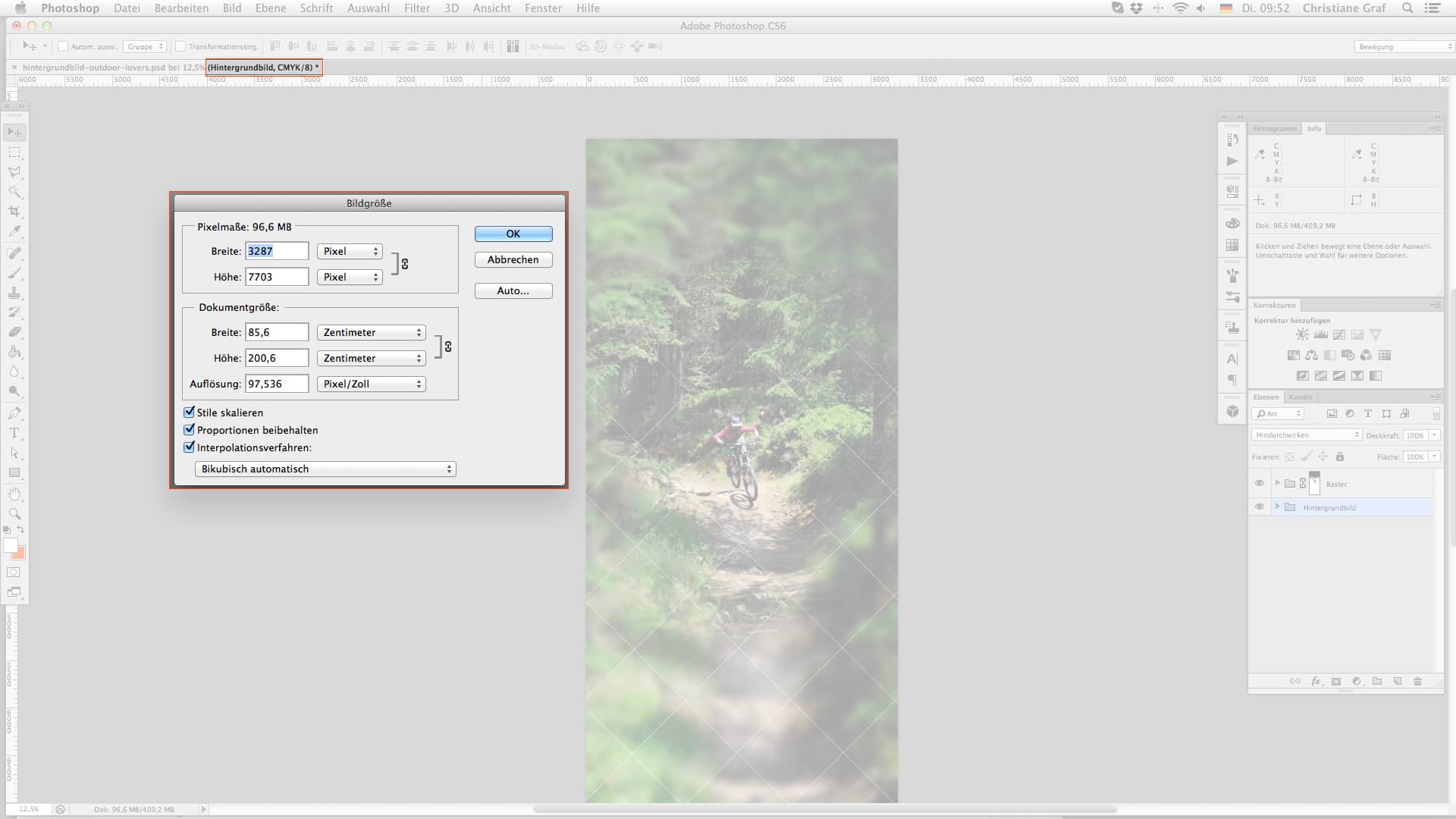 Outdoor rollup erstellen   Bildeigenschaften