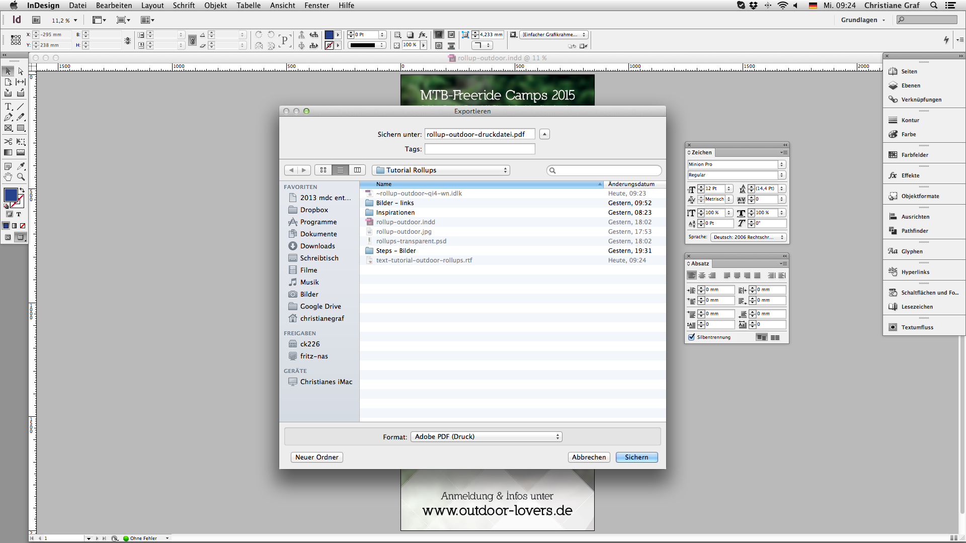 Outdoor rollup erstellen   PDF export