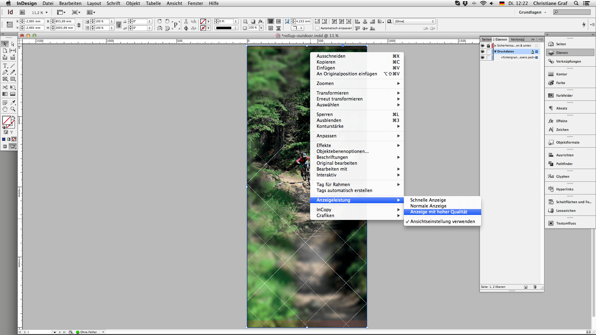 Outdoor rollup erstellen   Anzeigequalität