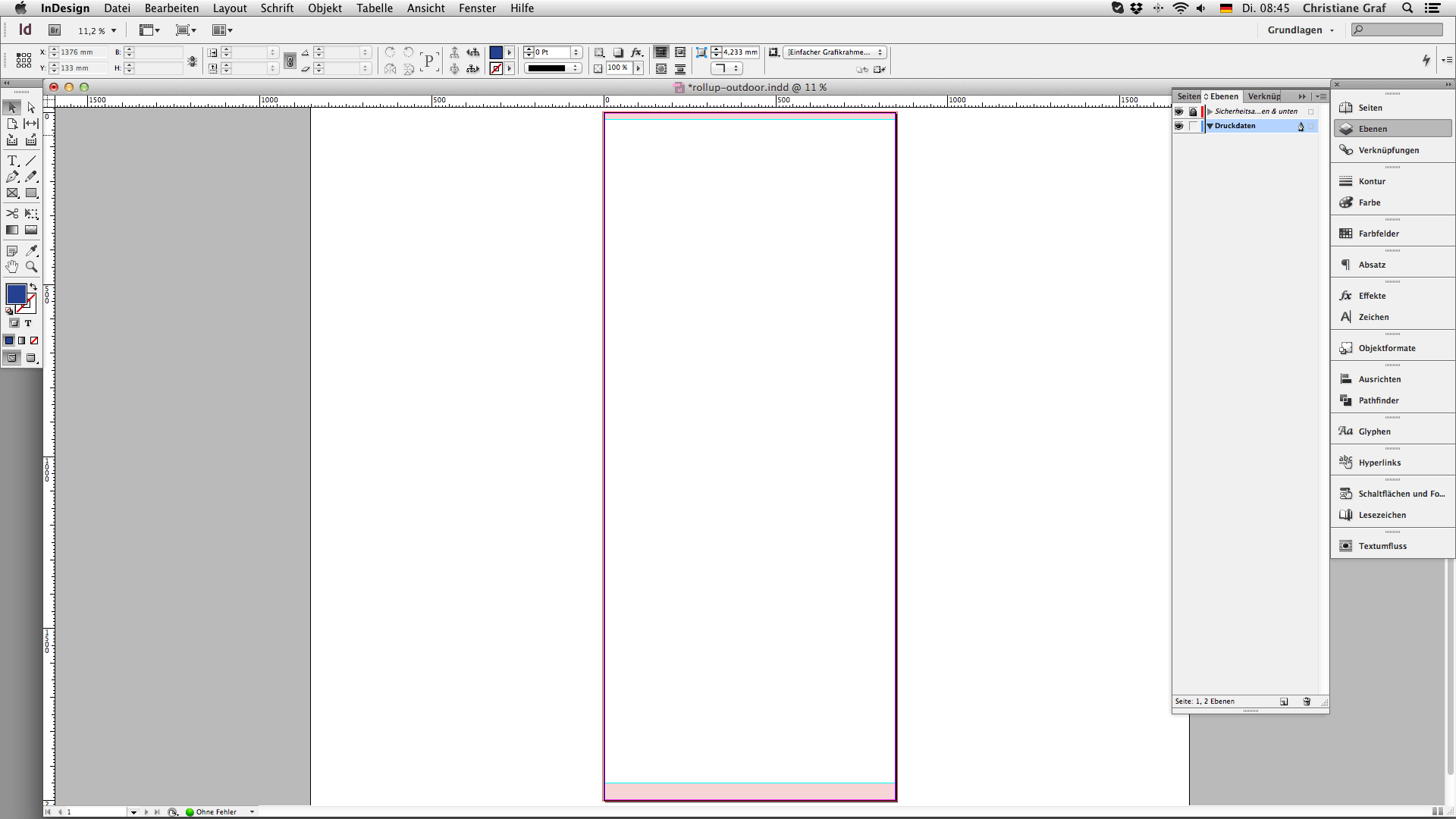 Outdoor rollup erstellen   Sicherheitsabstand 