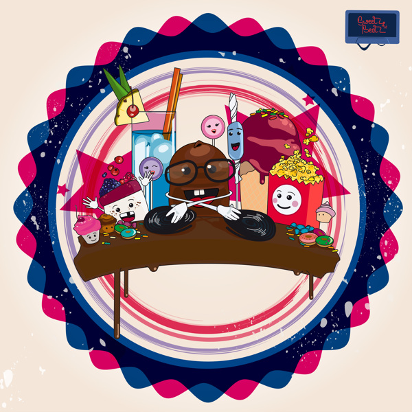 Sweetz and Beatz   Illustration der liebsten Süßigkeiten