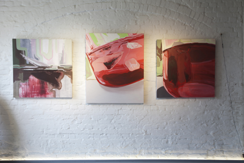 TEA 2   Schablonentechnik auf Leinen