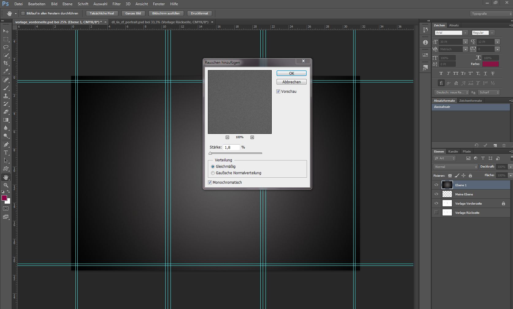 Barkarte als Falzflyer erstellen 4