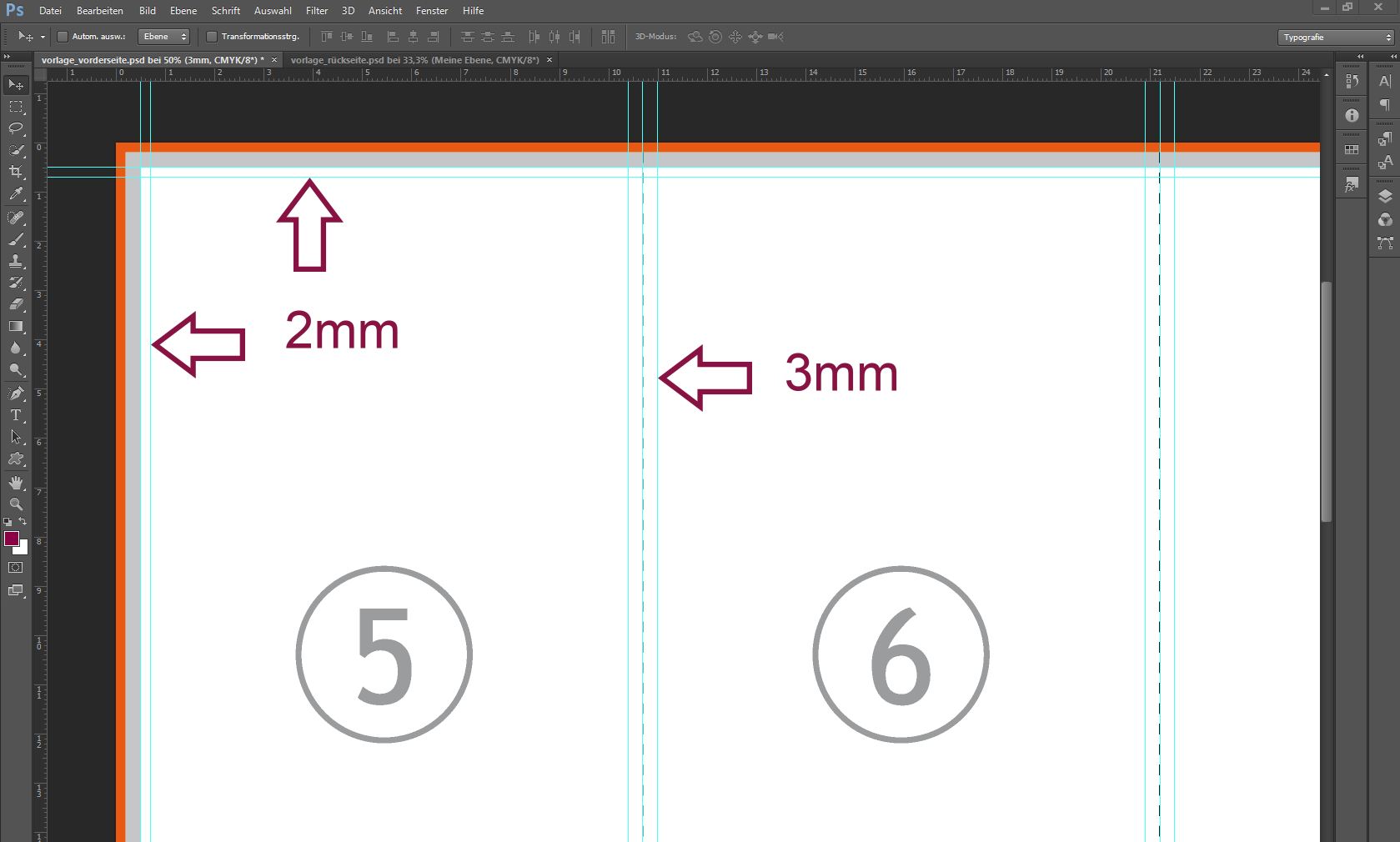 Barkarte als Falzflyer erstellen 2