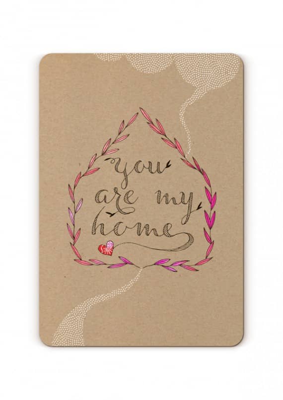 Romantische Idee für eine Karte zum Valentinstag 1