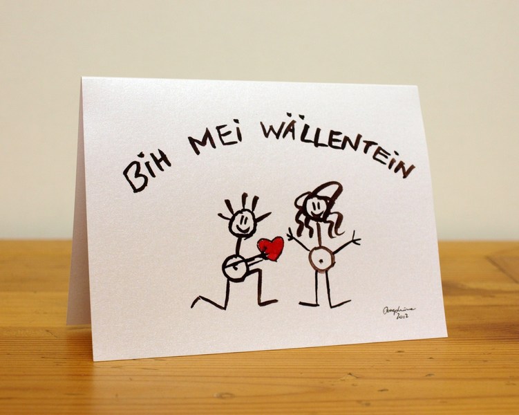 Romantische Idee für eine Karte zum Valentinstag 16