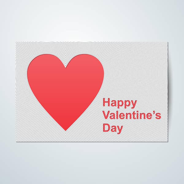 Romantische Idee für eine Karte zum Valentinstag 7