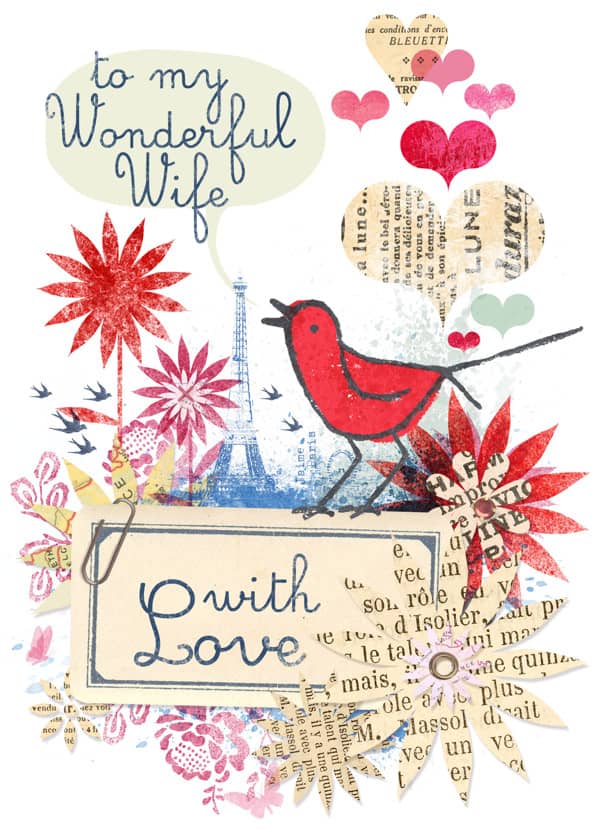 Romantische Idee für eine Karte zum Valentinstag 8