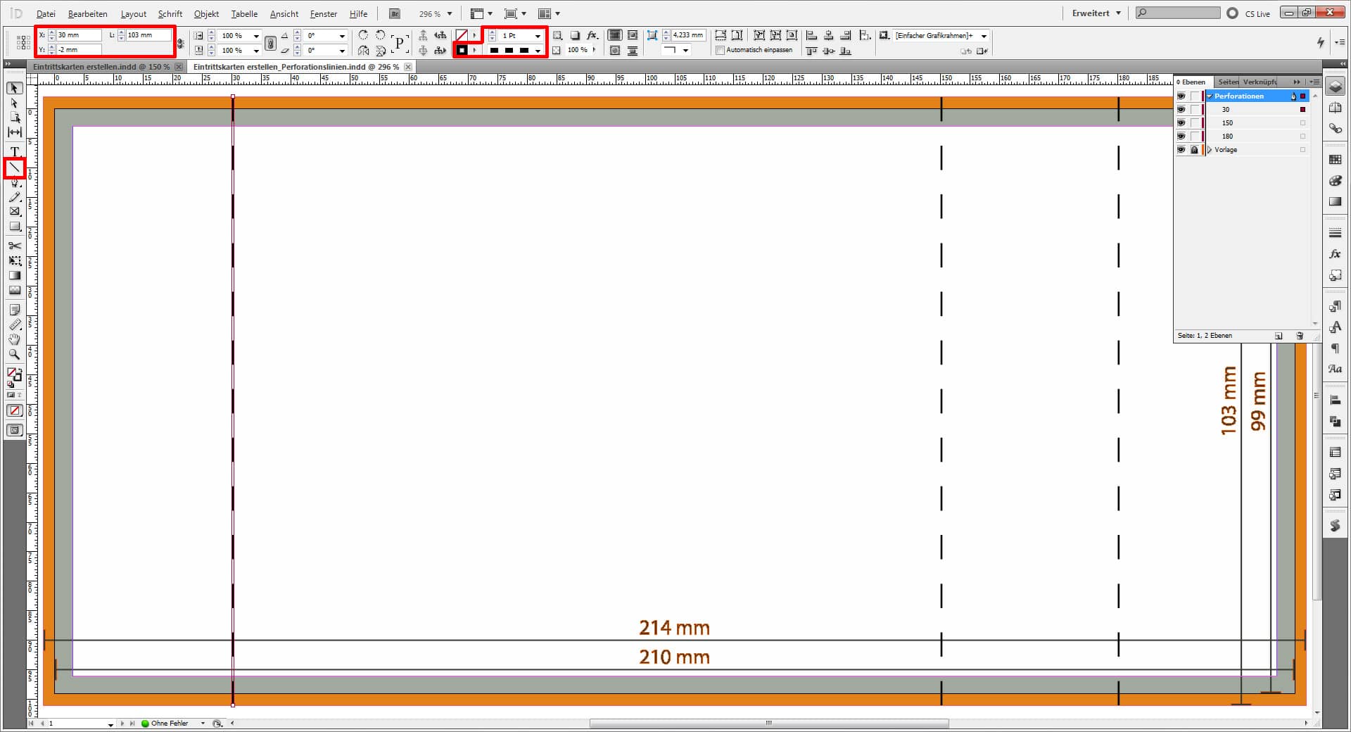 InDesign Tutorial „Eintrittskarten erstellen“ (3)