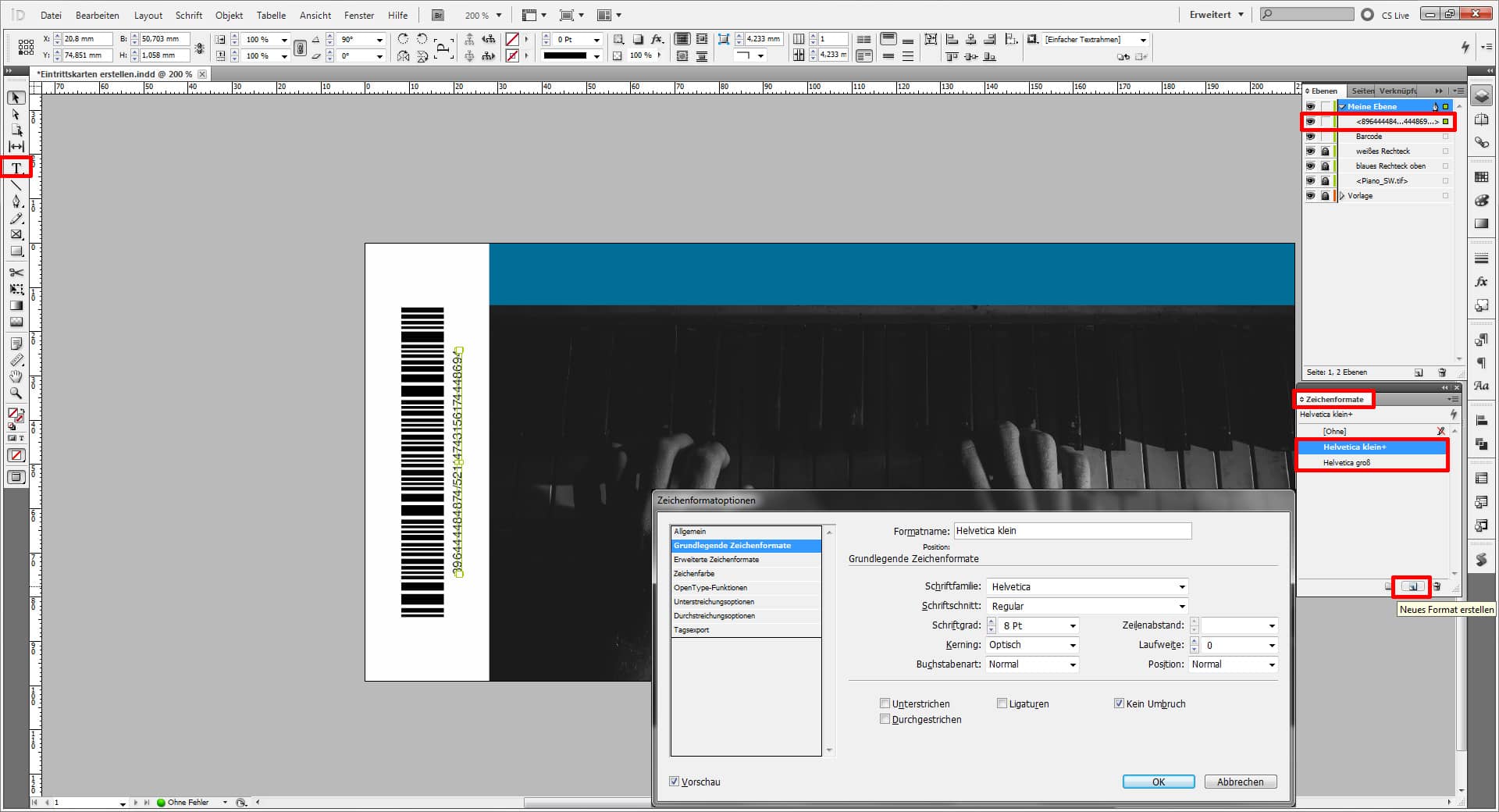 InDesign Tutorial „Eintrittskarten erstellen“ (5)