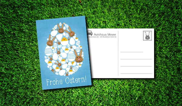 Grusskarte ostern
