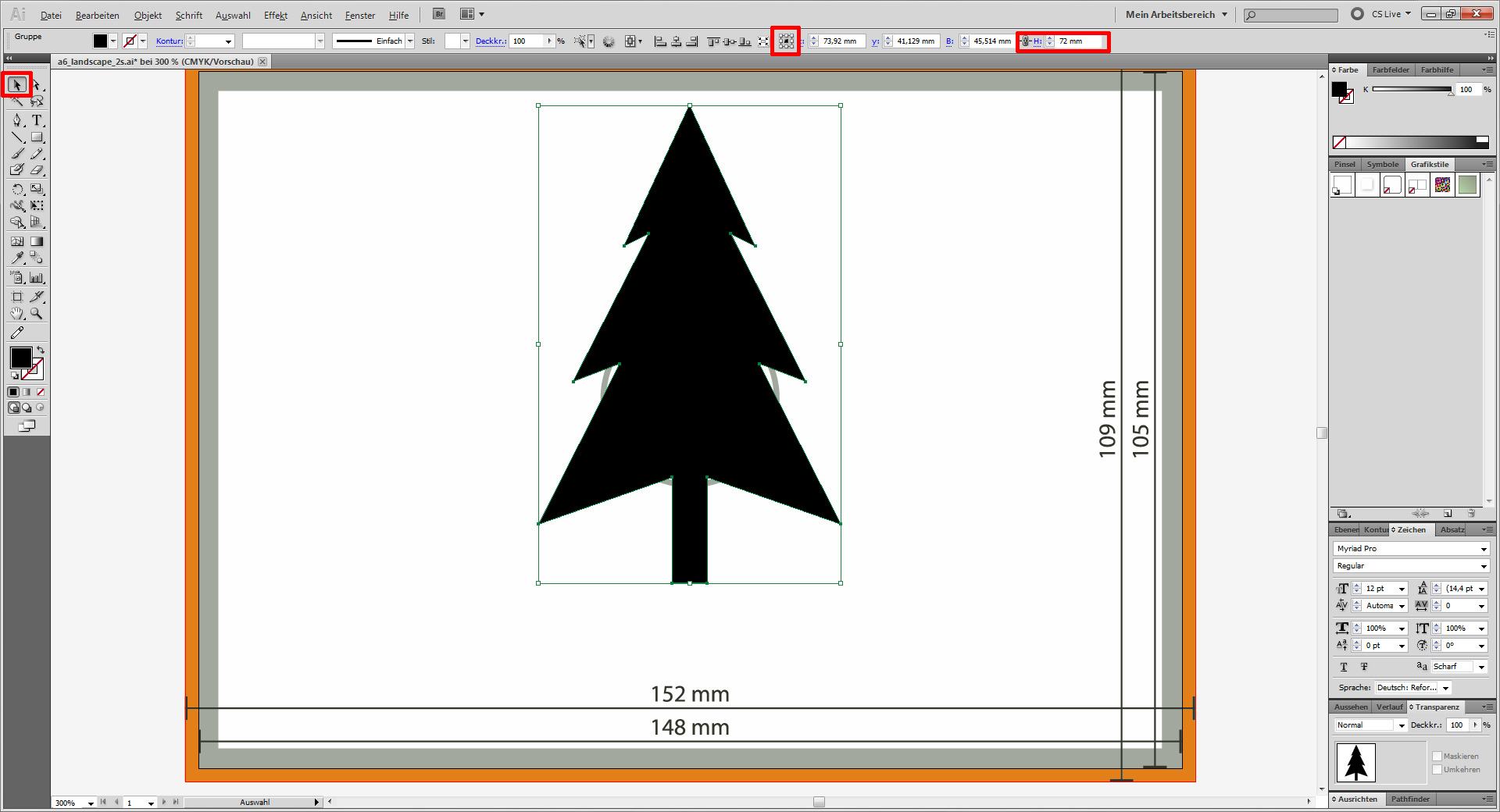 Weihnachtskarten für Firmen Tutorial mit InDesign Step 4