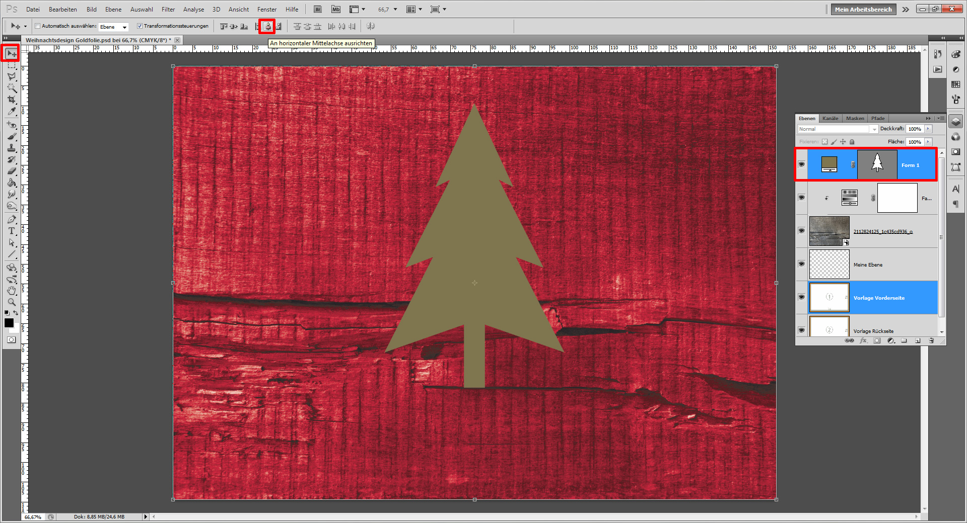 Weihnachtskarten für Firmen Tutorial mit InDesign Step 5