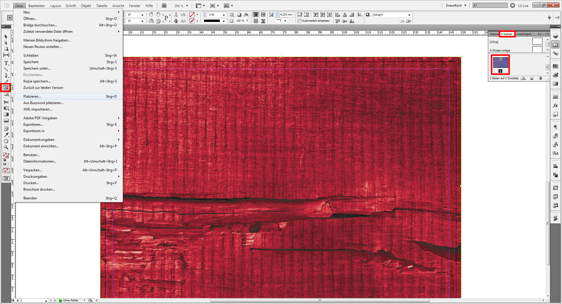 Weihnachtskarten für Firmen Tutorial mit InDesign Step 12