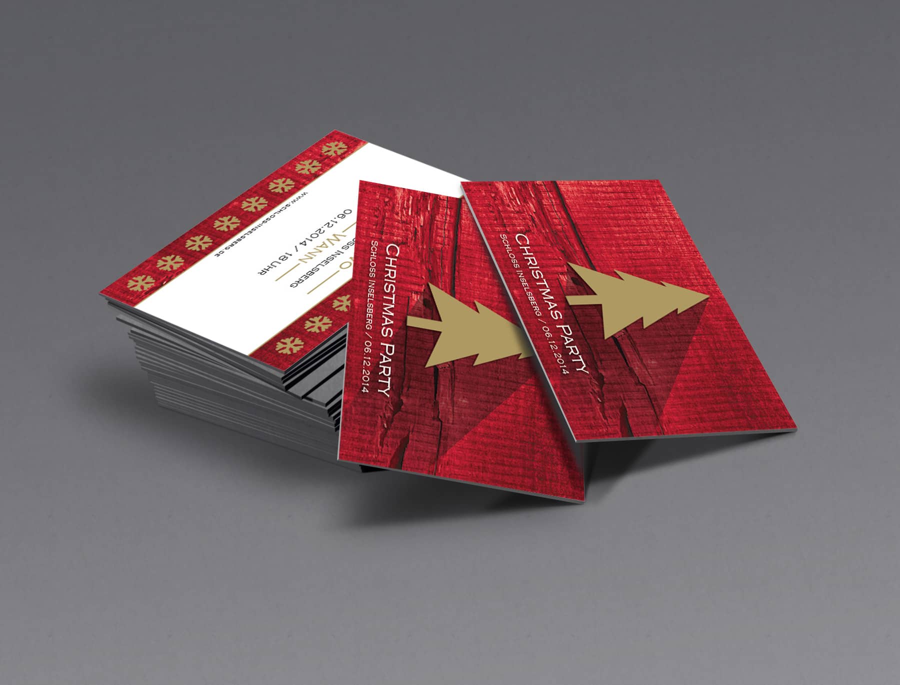 Weihnachtskarten für Firmen Tutorial mit InDesign End result