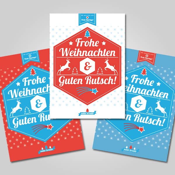 Tutorial Weihnachtskarte geschäftlich fertig