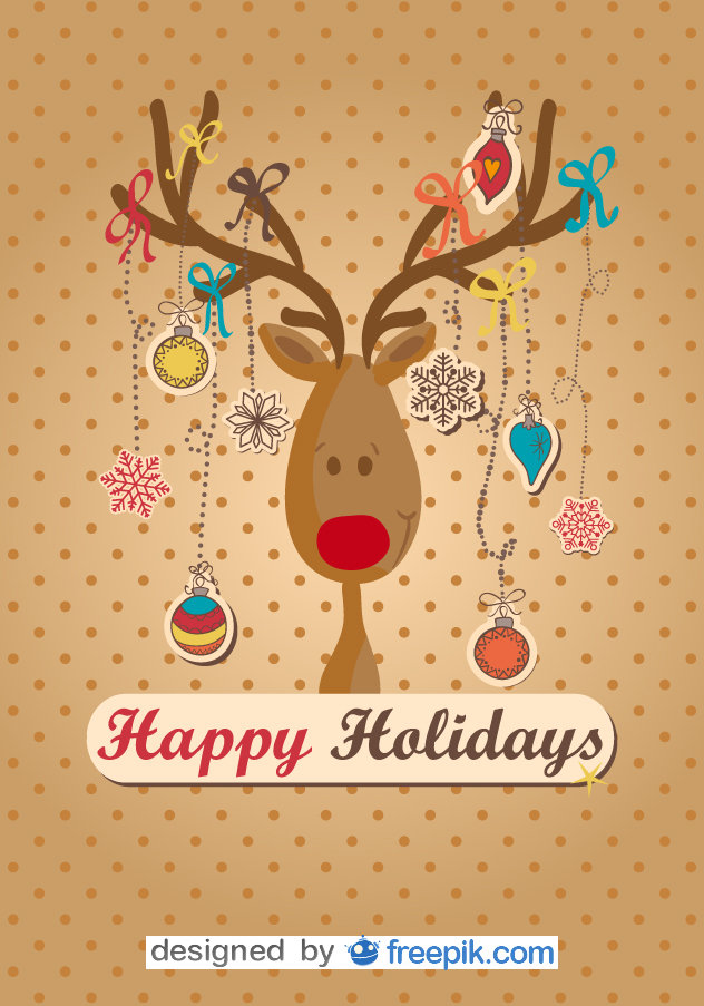 Weihnachtskartedesign Vorlage 17