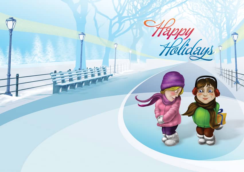 Weihnachtskartedesign Vorlage 35